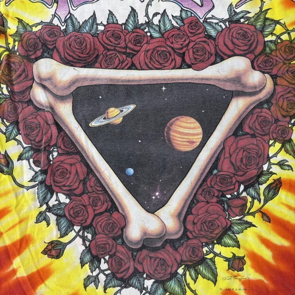 Vintage Grateful Dead Liquid Blue Space your Face Tie Dye T-Shirt Size Mens L - Picture 14 of 14